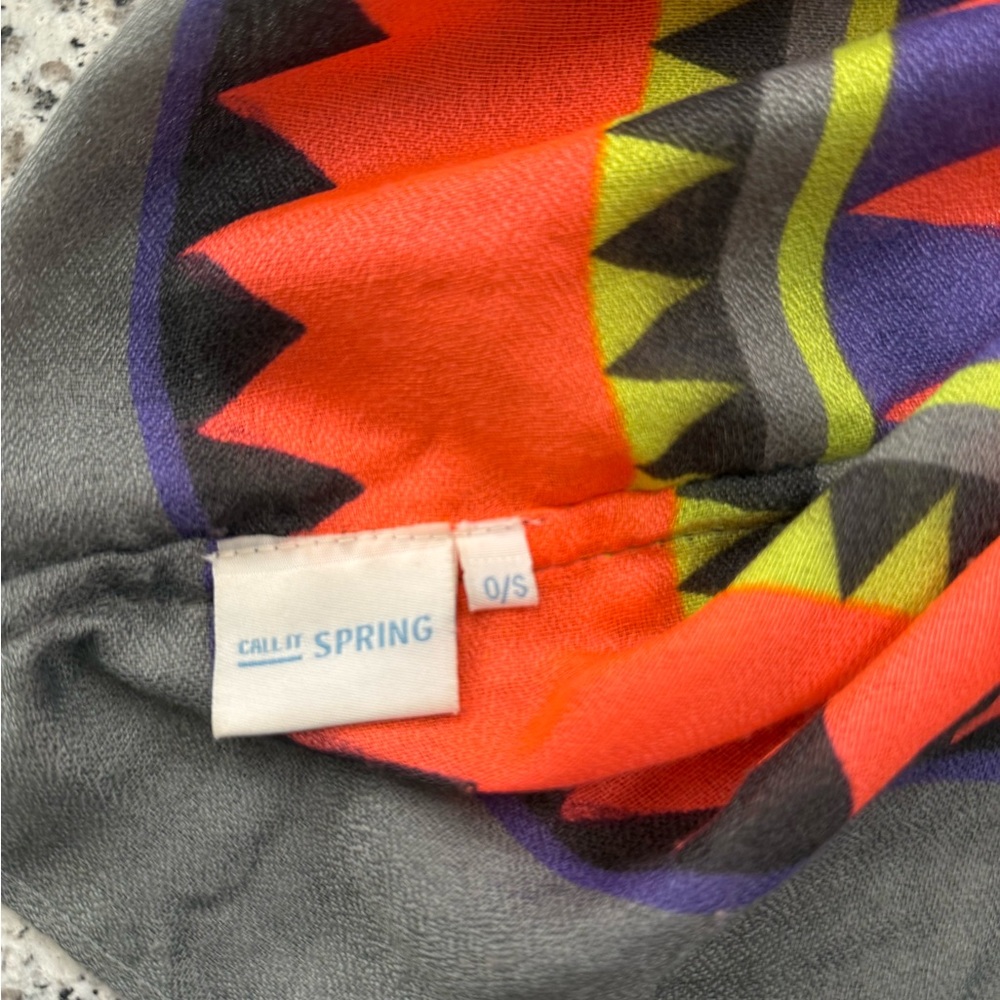 Call It Spring Multicolor Zigzag Scarf - Picture 2 of 4